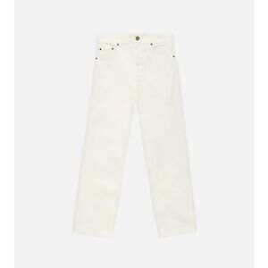 FEAR OF GOD ESSENTIALS 5 POCKET JEANS MENS 28 CLOUD DANCER